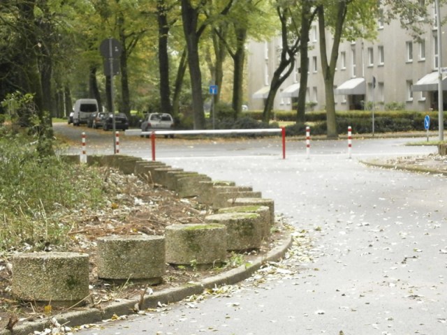 Einfahrt mit der Schranke