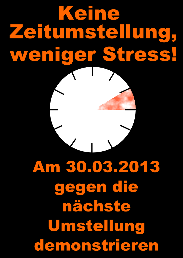 Zeitumstellung Demoflyer