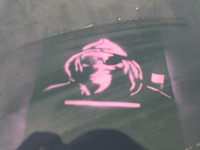 Antifsymbol in Schmiererei