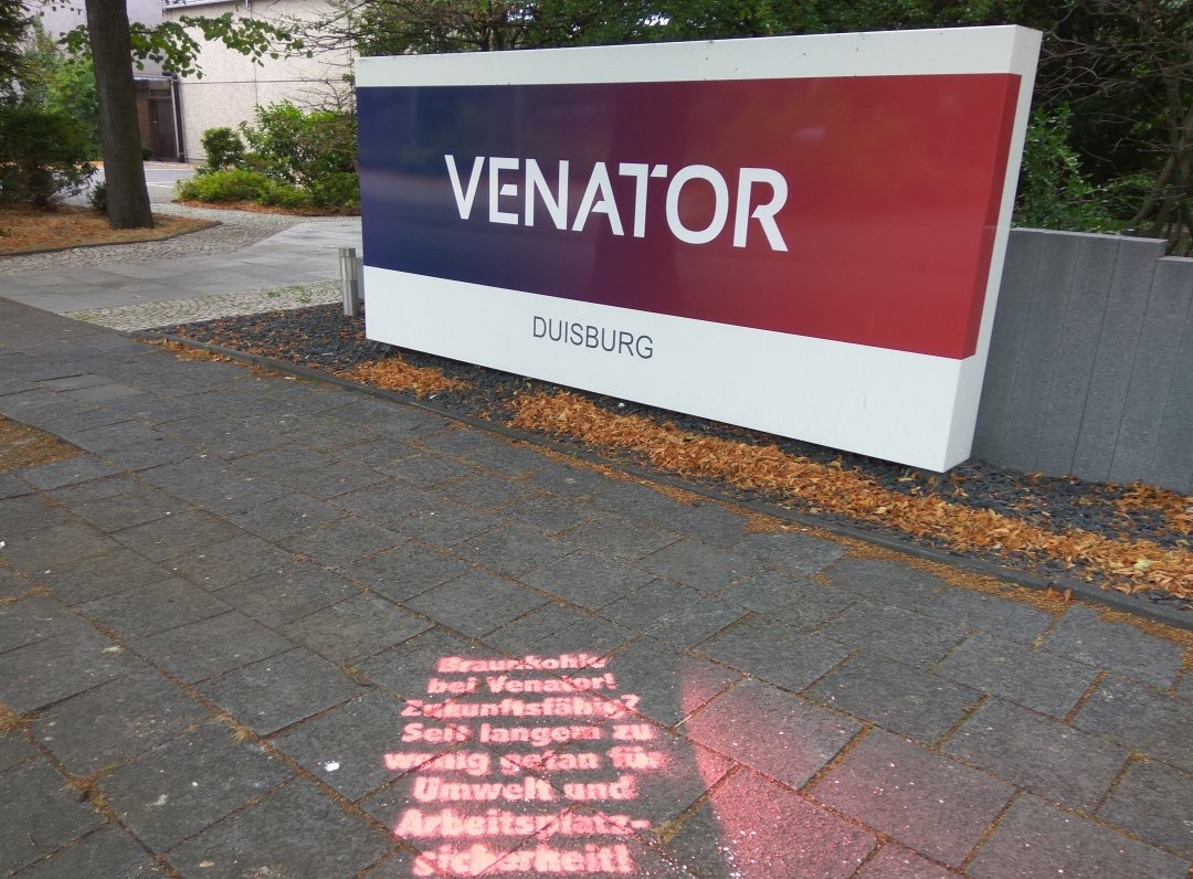 Firmenschild von Venator